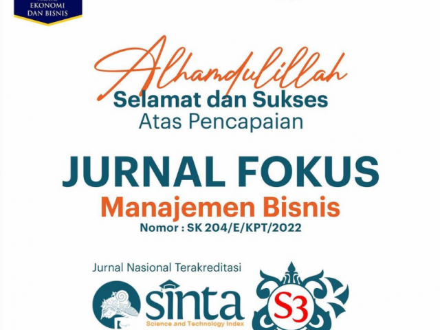 Program Studi Manajemen Universitas Ahmad Dahlan Meraih Peringkat Akreditasi Sinta 3 pada Jurnal Fokus Manajemen Bisnis