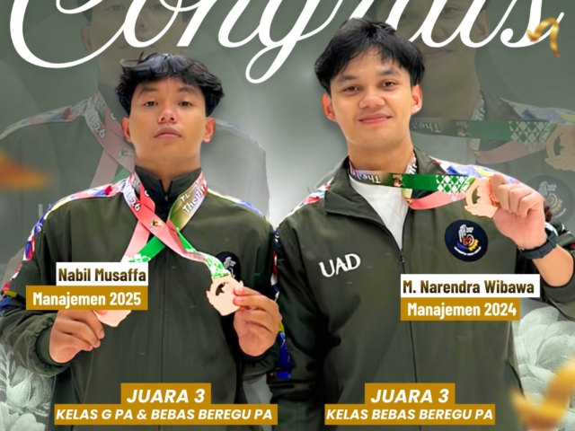Atlet Pencak Silat Manajemen UAD Raih Tiga Gelar Juara 3 di Ajang The 1st Muhammadiyah Games 2026